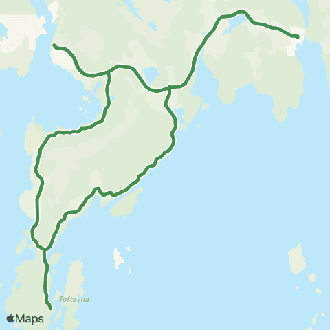 Kolumbus Busslinje i Rogaland map