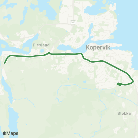 Kolumbus Busslinje i Rogaland map