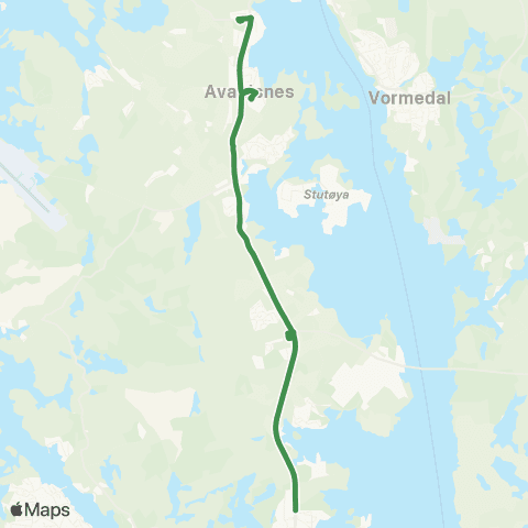Kolumbus Busslinje i Rogaland map