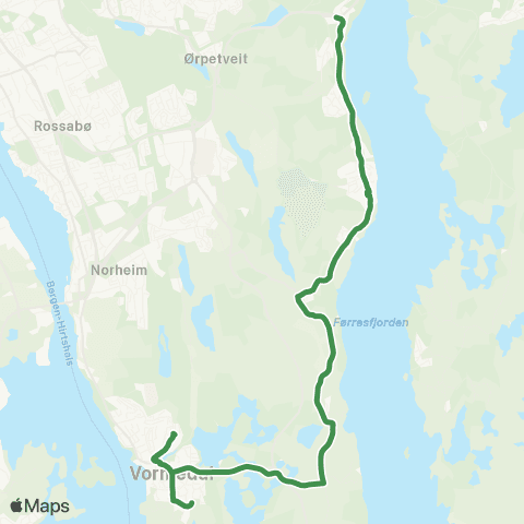 Kolumbus Busslinje i Rogaland map