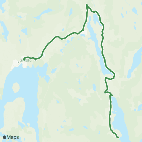 Kolumbus Busslinje i Rogaland map
