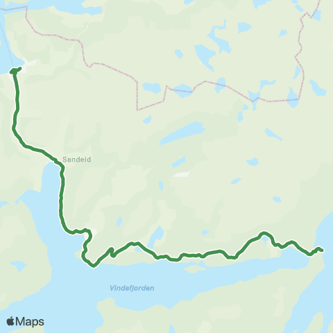 Kolumbus Busslinje i Rogaland map
