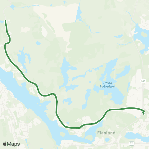 Kolumbus Busslinje i Rogaland map