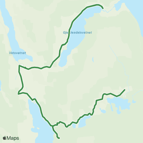 Kolumbus Busslinje i Rogaland map