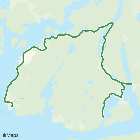 Kolumbus Busslinje i Rogaland map