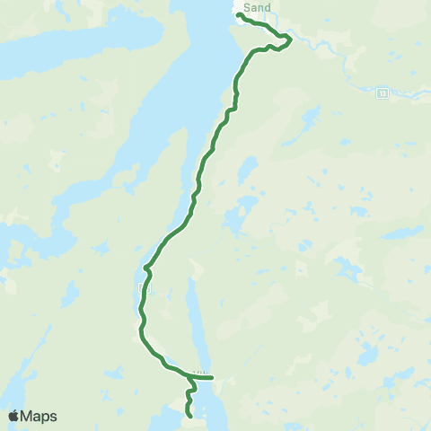Kolumbus Busslinje i Rogaland map