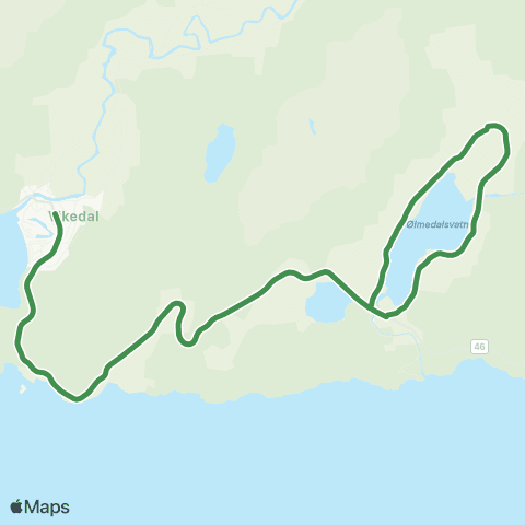 Kolumbus Busslinje i Rogaland map