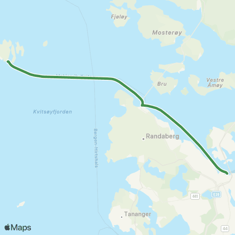Kolumbus Båtlinje i Rogaland map