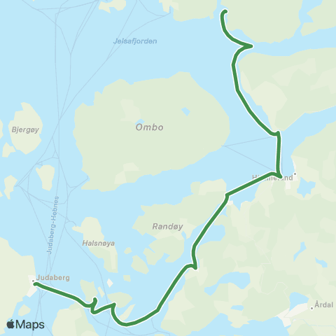 Kolumbus Båtlinje i Rogaland map