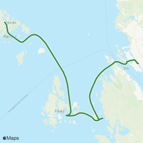 Kolumbus Båtlinje i Rogaland map