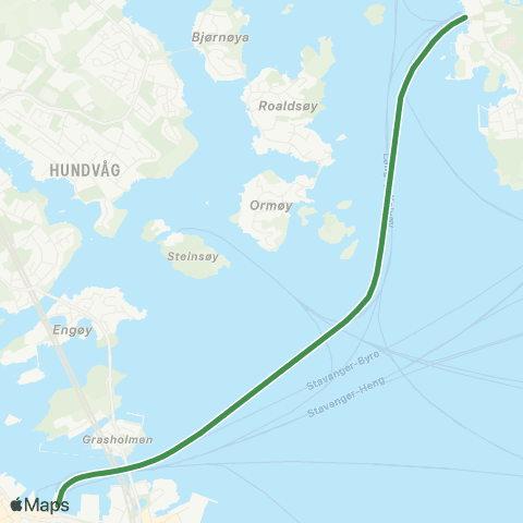 Kolumbus Båtlinje i Rogaland map
