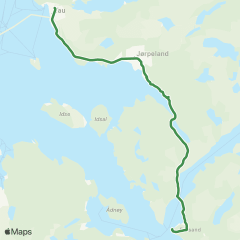 Kolumbus Busslinje i Rogaland map