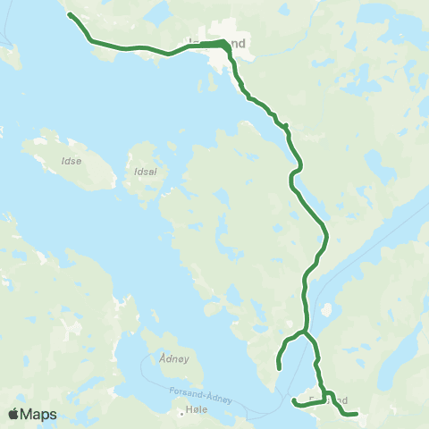 Kolumbus Busslinje i Rogaland map
