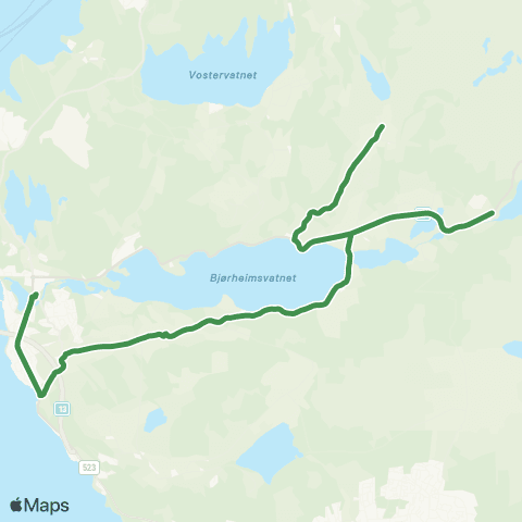 Kolumbus Busslinje i Rogaland map