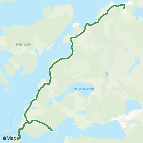 Kolumbus Busslinje i Rogaland map