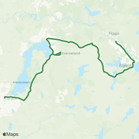 Kolumbus Busslinje i Rogaland map