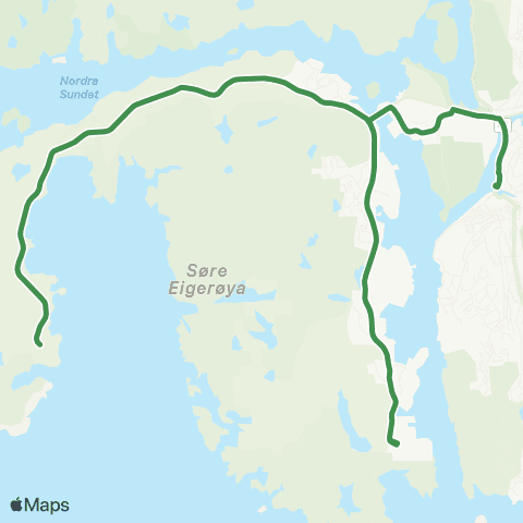 Kolumbus Busslinje i Rogaland map