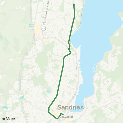 Kolumbus Busslinje i Rogaland map