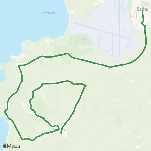 Kolumbus Busslinje i Rogaland map