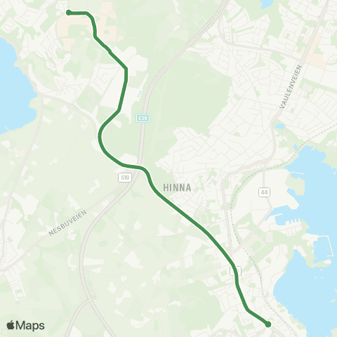Kolumbus Busslinje i Rogaland map