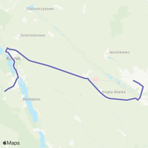 Kombus Kórnik, Rynek-Środa Wielkopolska map