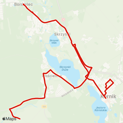 Kombus Kórnik, Rynek-Czołowo map