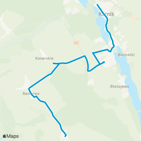 Kombus Czmoń Świerkowa - Kórnik Reja map