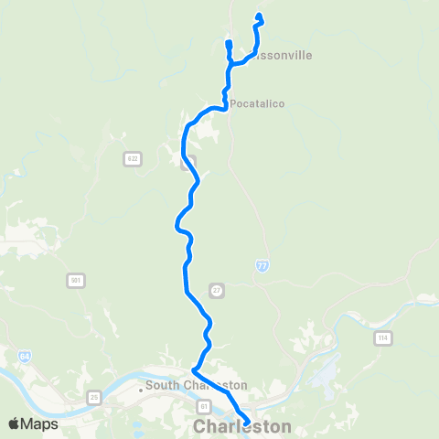 KRT Sissonville map