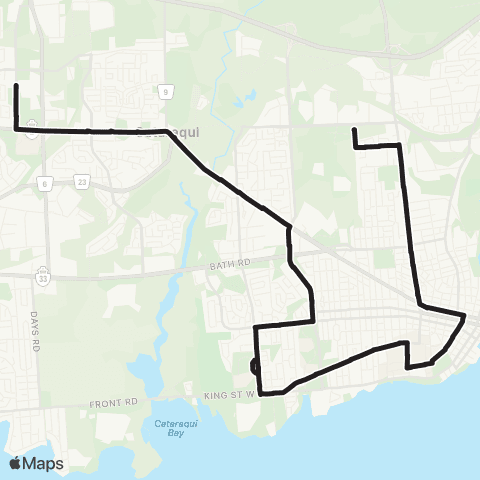 Kingston Transit Night map