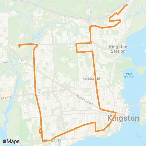 Kingston Transit Division St - Train Station map