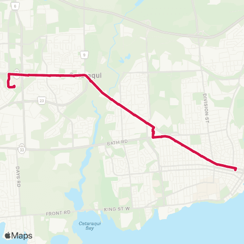 Kingston Transit Downtown - Cataraqui Centre map