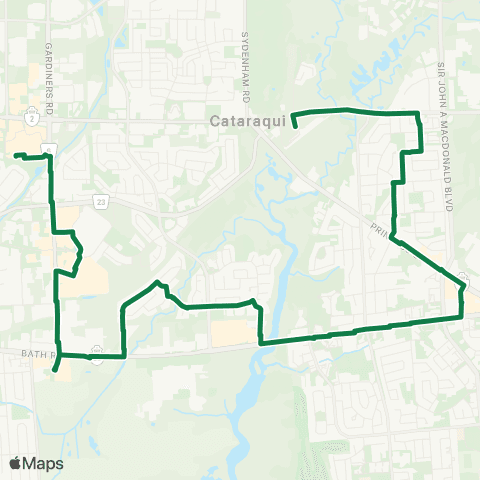 Kingston Transit Cataraqui Centre - Train Station map
