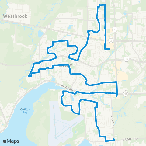 Kingston Transit Centre 70 Park & Ride - Cataraqui Centre map