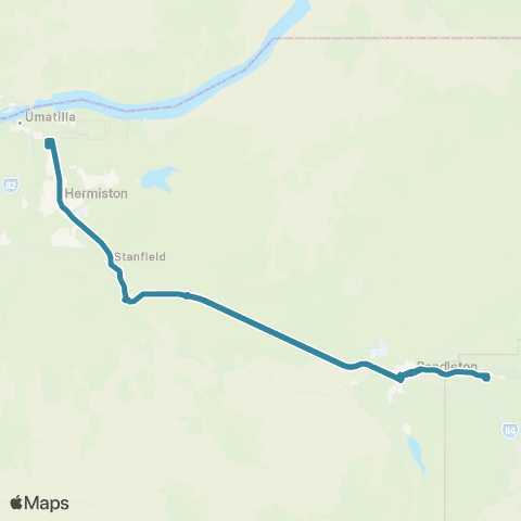 Kayak Public Transit Hopper map