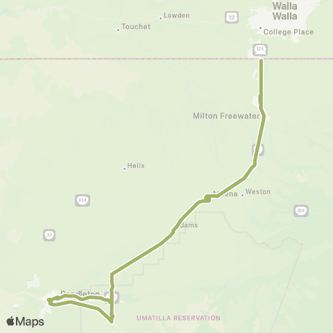 Kayak Public Transit Whistler map