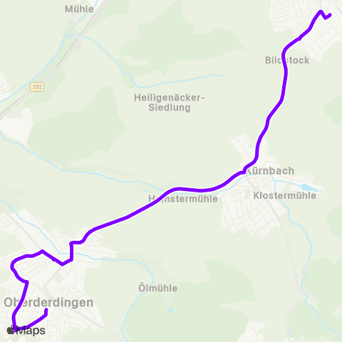 KVV Flehingen Schlossgartenhalle ↔︎ Schulzentrum (Oberderdingen) map