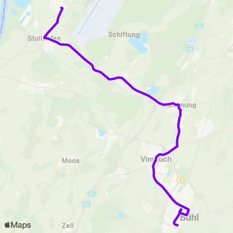 KVV Bachschlossschule (Kappelwindeck) ↔︎ Alte Post (Weitenung) map