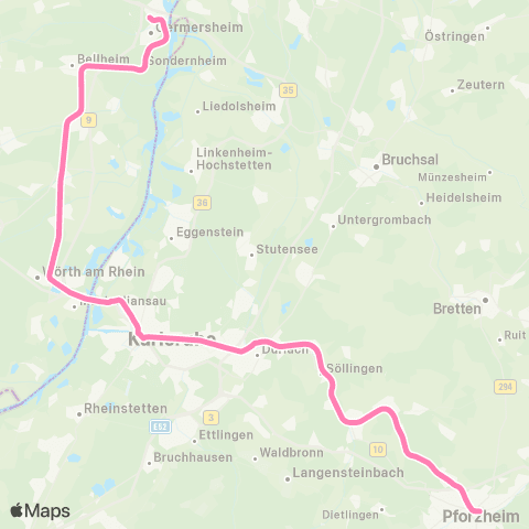 KVV Germersheim ↔︎ Söllingen map
