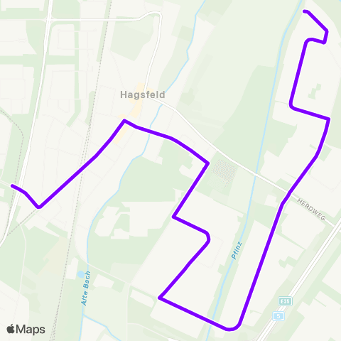 KVV 32 Fächerbad ↔︎ 32 Rossweid map