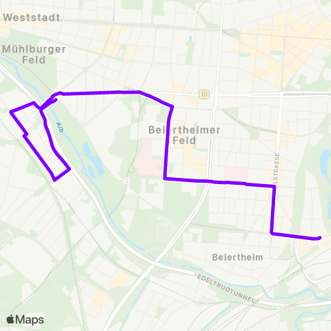 KVV 55 Kühler Krug ↔︎ 55 Hbf map