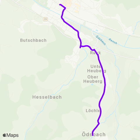 KVV Oberkirch Bf ↔︎ Schule (Ödsbach) map