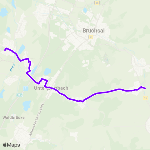 KVV Richard-Hecht-Schule (Spöck) ↔︎ Helmsheim Bf map
