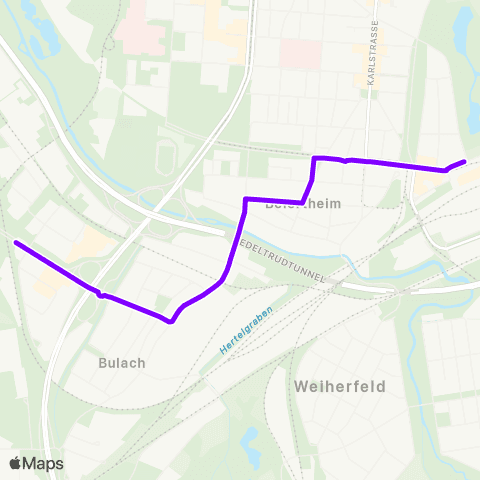 KVV Windeckstr. (Karlsruhe) ↔︎ Karlsruhe Hbf (Vorpl.) map