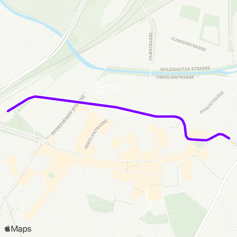 KVV S E V Durlach Bf ↔︎ S E V Durlach Turmberg map