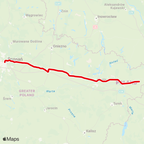 Koleje Wielkopolskie Koleje Wielkopolskie map