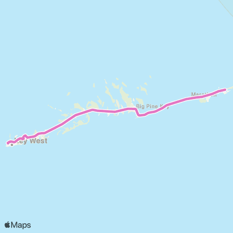 Key West Transit Lower Keys Shuttle map