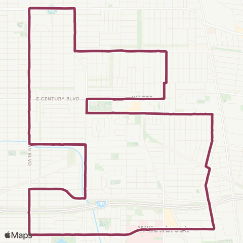 LADOT DASH DASH WattsLoop map