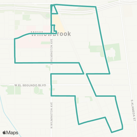 LADPW The Link The Link - Willowbrook B map