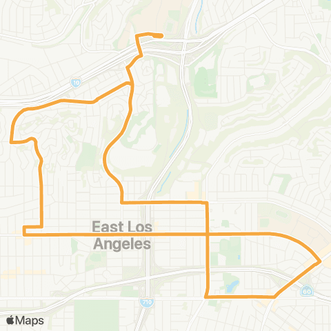 El Sol East LA Shuttle City Terrace / ELAC map
