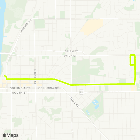 CityBus Ferry Street map